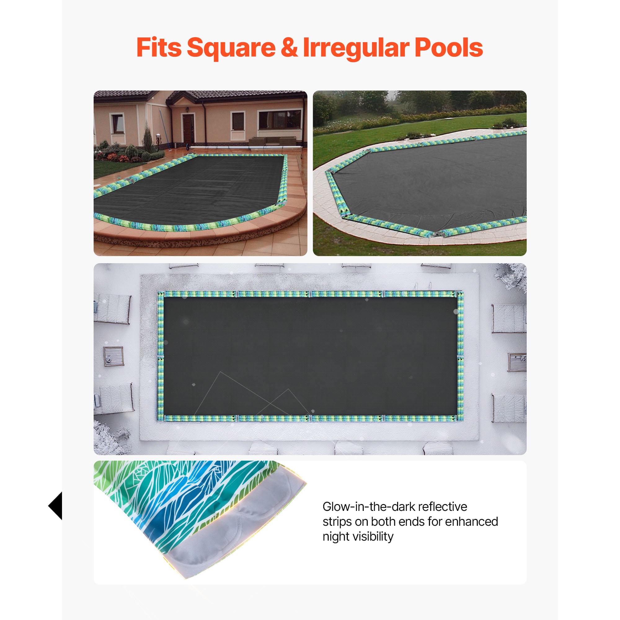 Reflective Water Bags For Pool Covers Double Chamber Design 5 Pack_voghion.com